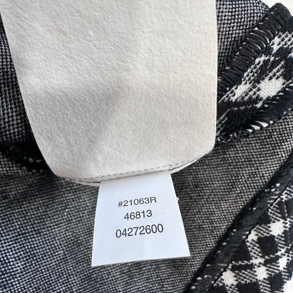 SPANX Jacquard Ponte Plaid Black White Mini Dress Size 1X Long Sleeve EUC - Picture 13 of 13